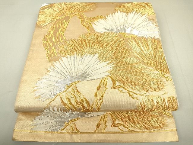 平和屋着物◎六通柄袋帯 老松 金糸 逸品 DAAH4196cf