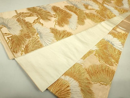 平和屋着物◎六通柄袋帯 老松 金糸 逸品 DAAH4196cf