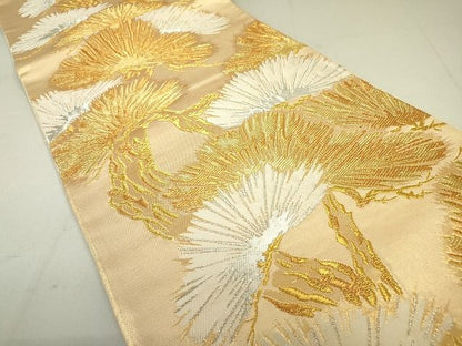 平和屋着物◎六通柄袋帯 老松 金糸 逸品 DAAH4196cf