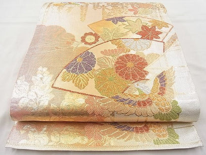 平和屋着物◎六通柄袋帯 乙女ごころ 金銀糸 逸品 BAAJ6921sa