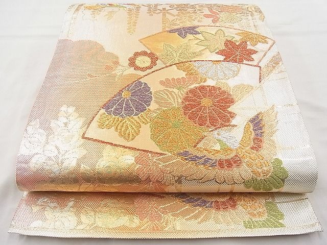 平和屋着物◎六通柄袋帯 乙女ごころ 金銀糸 逸品 BAAJ6921sa