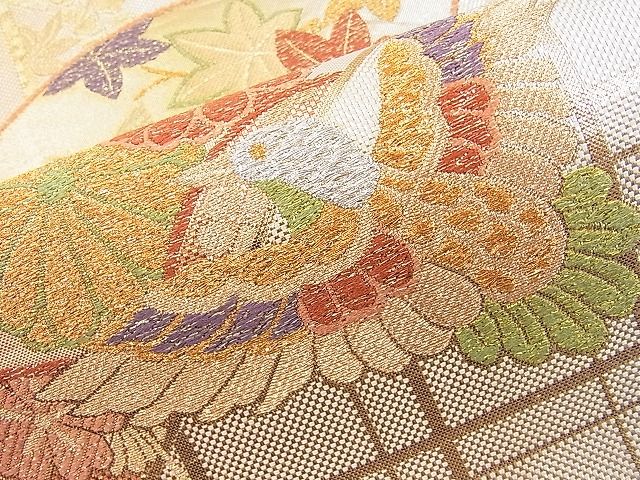 平和屋着物◎六通柄袋帯 乙女ごころ 金銀糸 逸品 BAAJ6921sa