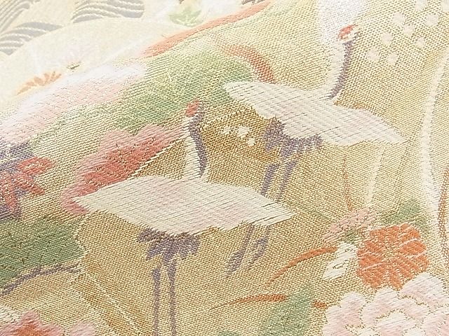 平和屋着物◎六通柄袋帯 唐織 吉祥絵図 九百錦 金糸 逸品 BAAJ6916sa