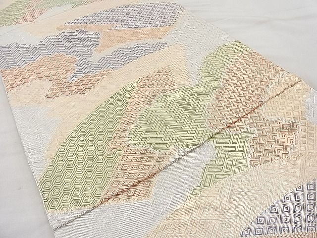平和屋着物◎佐賀錦 六通柄袋帯 雲取り地紙吉祥文 二重箔 逸品 BAAJ6934sa