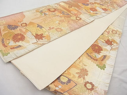 平和屋着物◎六通柄袋帯 乙女ごころ 金銀糸 逸品 BAAJ6921sa