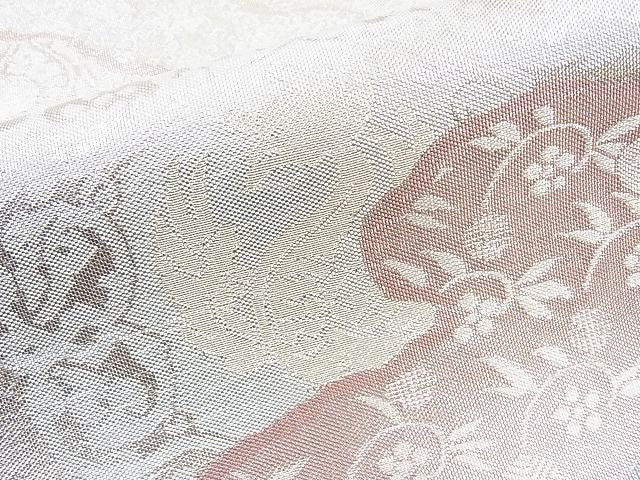 平和屋着物◎湍伊祥佐賀錦 六通柄袋帯 鳳凰道長花文 銀糸 逸品 BAAJ6932sa