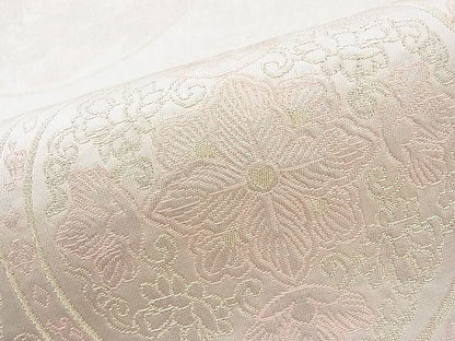 平和屋着物◎六通柄袋帯 草花丸文 金糸 逸品 BAAJ6939sa