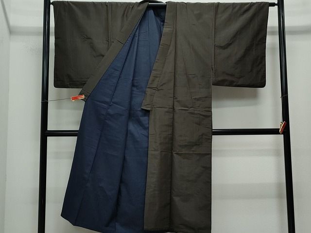 平和屋着物■男性 格子文 逸品 CAAH8194th