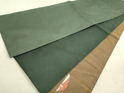 平和屋着物◎太鼓柄袋帯 孔雀文 逸品 DAAG1449we