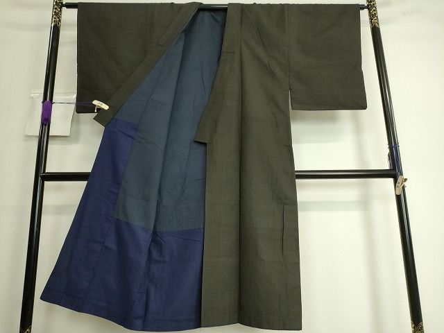 平和屋着物■男性 紬 格子柄 逸品 DAAG1440we