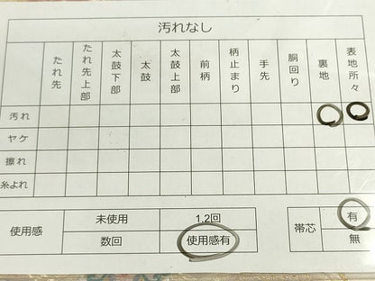 平和屋着物◎六通柄袋帯 唐織 扇面飛鶴花唐草文 金銀糸 逸品 DAAG1453we