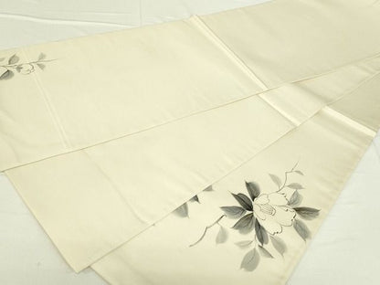 平和屋着物◎太鼓柄袋帯 手描き 枝椿 金彩 逸品 DAAG1467we