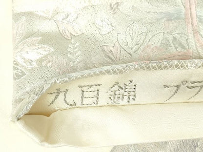 平和屋着物◎六通柄袋帯 唐織 鳳凰松皮菱花文 九百錦プラチナ箔 逸品 DAAG9744op
