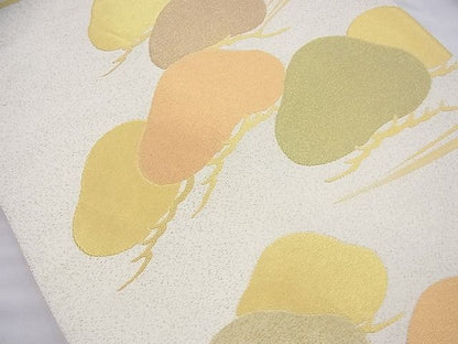 平和屋着物◎六通柄袋帯 玲瓏錦 金糸 逸品 BAAI6968cm