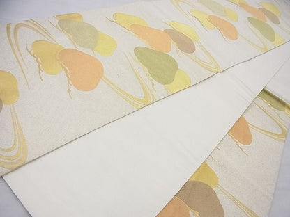 平和屋着物◎六通柄袋帯 玲瓏錦 金糸 逸品 BAAI6968cm