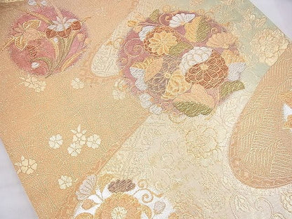 平和屋着物◎六通柄袋帯 幻甦織 金銀糸 逸品 BAAI6983cm