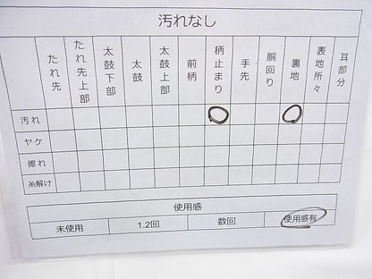平和屋着物◎六通柄袋帯 唐織 風景文 金糸 逸品 BAAI6977cm