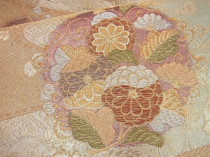 平和屋着物◎六通柄袋帯 幻甦織 金銀糸 逸品 BAAI6983cm
