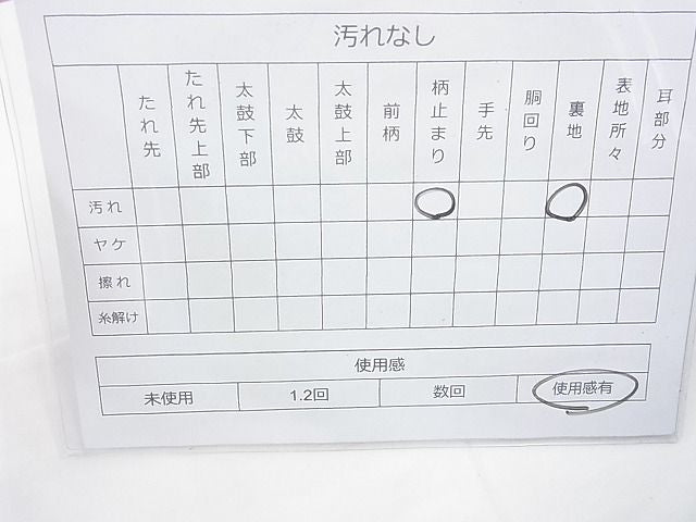 平和屋着物◎六通柄袋帯 唐織 鳳凰有職絵巻 金銀糸 逸品 BAAJ0855cm
