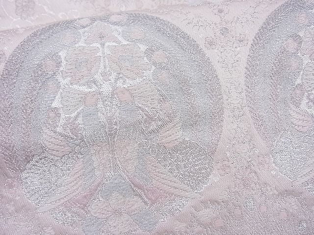 平和屋着物◎六通柄袋帯 唐織 向い鳳凰唐草文 二重箔錦 逸品 BAAJ0952cm
