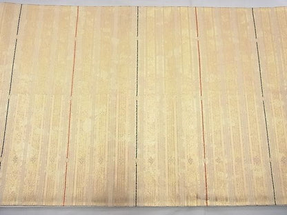 平和屋着物◎太鼓柄袋帯 名勝 金閣寺 金糸 引箔 逸品 BAAJ6868cm