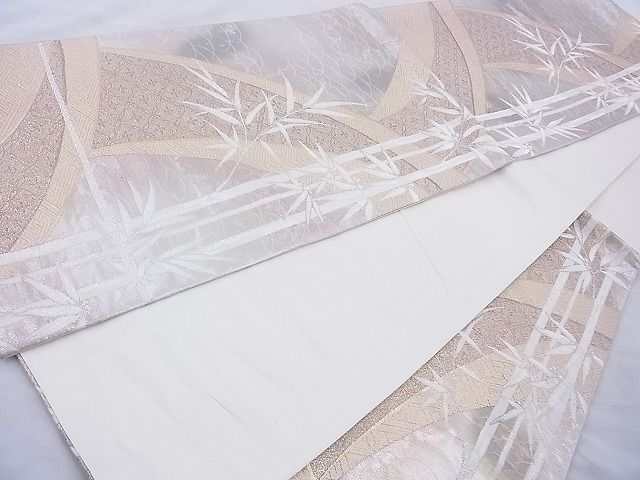 平和屋着物◎六通柄袋帯 寿扇 錦引箔 逸品 BAAJ0941cm