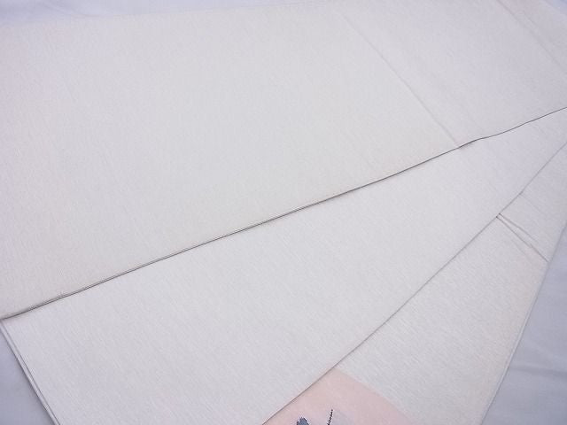 平和屋着物◎太鼓柄袋帯 すくい織 流水鴛鴦菊文 銀糸 逸品 BAAJ0976cm