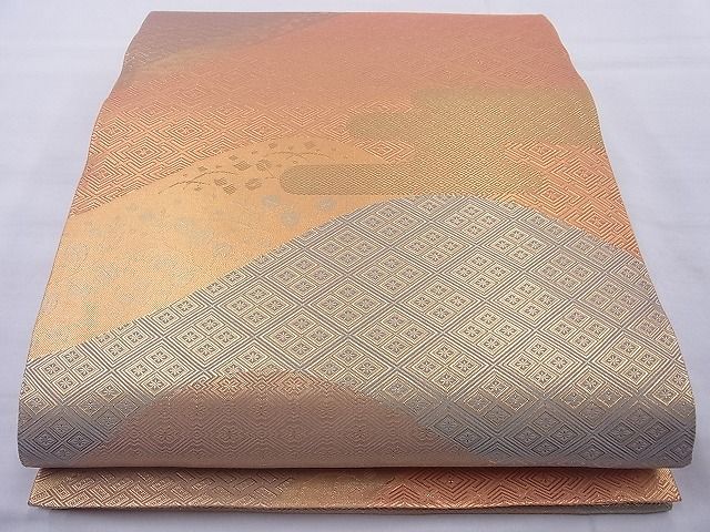A7 本筑 新品 未使用 本場筑 前博多献上　純金　佐賀錦　未仕立て A7 本筑 新品 未使用 本場筑 前博多献上 純金 佐賀錦 未仕立て