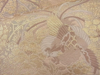 平和屋着物◎六通柄袋帯 鳳凰道長文様 金糸 逸品 BAAJ6718cm