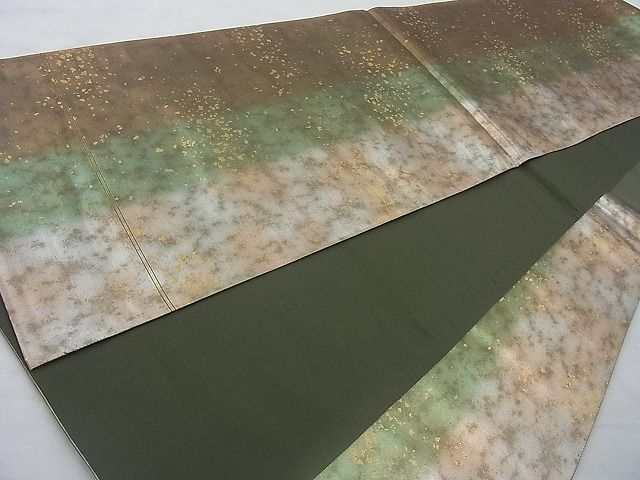 平和屋着物◎六通柄袋帯 箔散らし 金彩 引箔 逸品 BAAJ6764cm