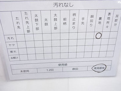 平和屋着物◎六通柄袋帯 唐織 地紙吉祥花文 金糸 逸品 BAAJ6774cm