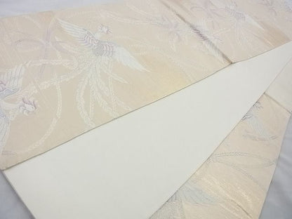 平和屋着物◎六通柄袋帯 鳳凰 金銀糸 逸品 BAAJ6794cm