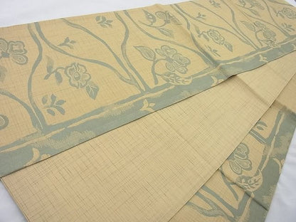 平和屋着物◎六通柄袋帯 更紗花文 逸品 BAAJ6834cm