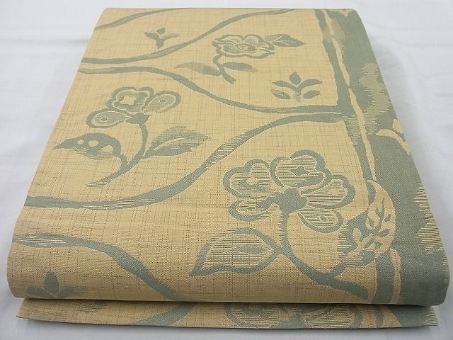 平和屋着物◎六通柄袋帯 更紗花文 逸品 BAAJ6834cm