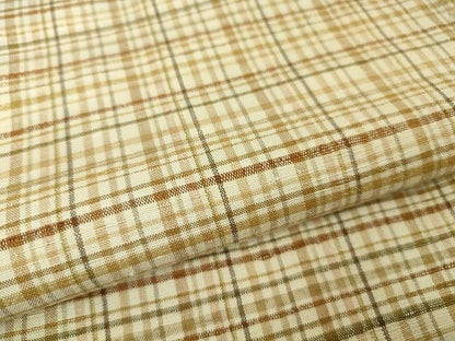 平和屋本店▽希少　人間国宝　志村ふくみ　紬　単衣　格子　たとう紙付き　逸品　DZAA2053kh4