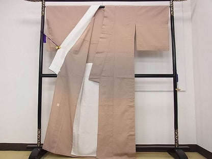 平和屋本店▽極上　伝統工芸士　曽根武勇　訪問着　お召地　単衣　暈し染め　西武百貨店扱い　逸品　CZAA0627s4