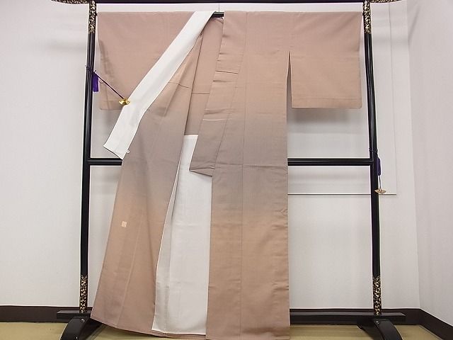 平和屋本店▽極上　伝統工芸士　曽根武勇　訪問着　お召地　単衣　暈し染め　西武百貨店扱い　逸品　CZAA0627s4