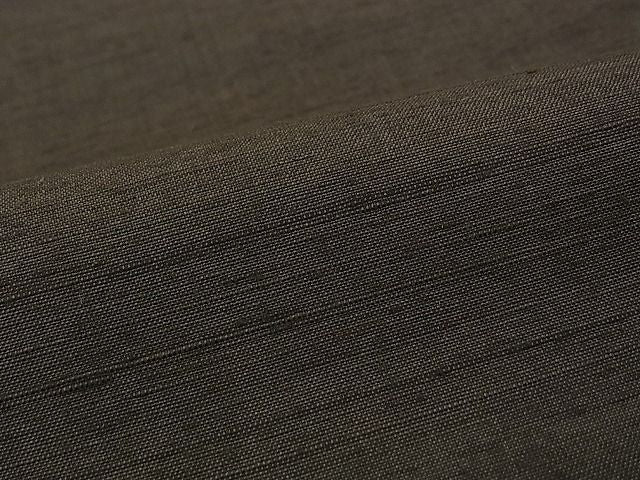 平和屋本店●極上 国指定重要無形文化財 本場久米島紬 手織 涅色 西武百貨店扱い 証紙付き 逸品 未使用 CZAA0629s4