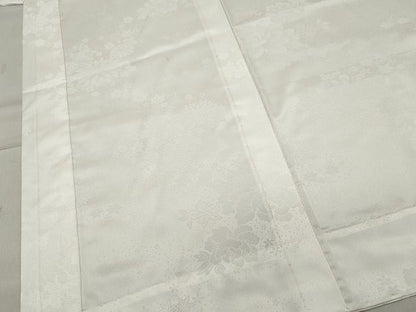 平和屋着物■長襦袢 無双仕立て 草花地紋 洗える着物 CAAH6878dy