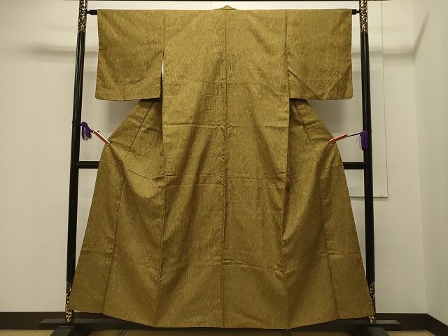 平和屋着物■上質なお召 花尽し文 逸品 CAAH6876dy