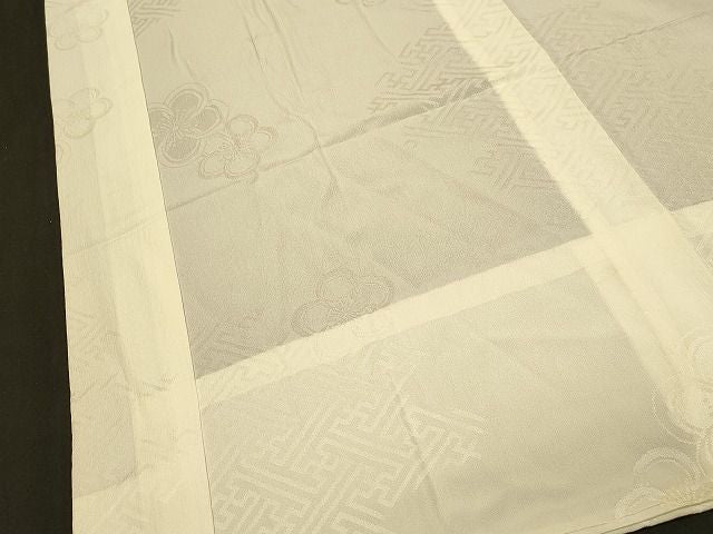 平和屋着物■上質な長襦袢 無双仕立て 紗綾形舞梅地紋 暈し染め 逸品 CAAH7137dy