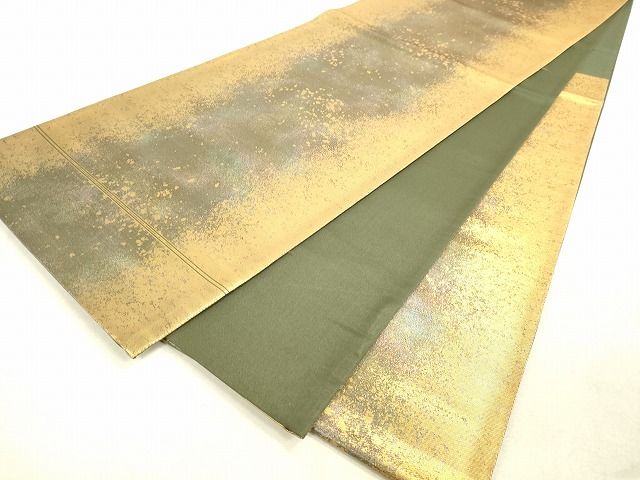平和屋着物◎六通柄袋帯 霞文 金糸 引箔 逸品 DAAH9933tw