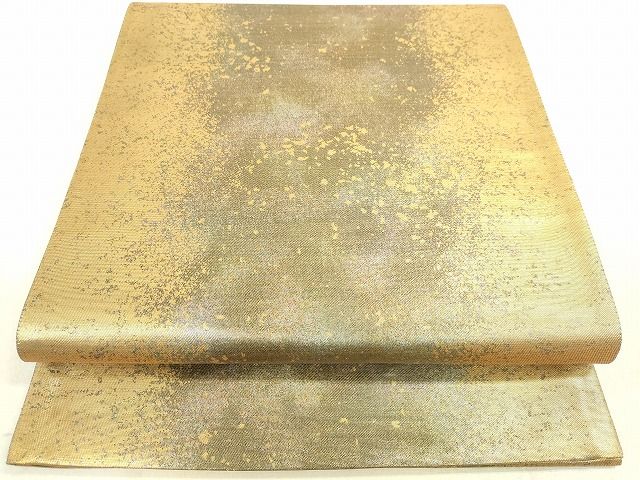 平和屋着物◎六通柄袋帯 霞文 金糸 引箔 逸品 DAAH9933tw