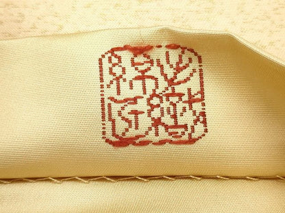 平和屋着物◎六通柄袋帯 風景草木文 賛美箔 逸品 CAAF5934oy