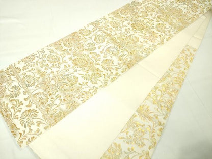 平和屋本店■極上　龍村美術織物　たつむら　本袋帯　吉祥唐草文　金銀糸　逸品　DZAA2094kh4