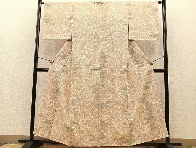平和屋着物■上質な紬 吉祥文 逸品 BAAI8711ip