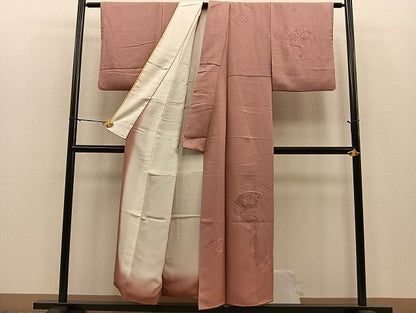 平和屋着物■付下げ　刺繍　地紙花文　逸品　BAAI8705ip