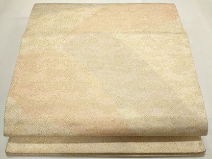 平和屋着物◎全通柄袋帯 砂子綴れ 遠山文 金糸 逸品 CAAG6529ou