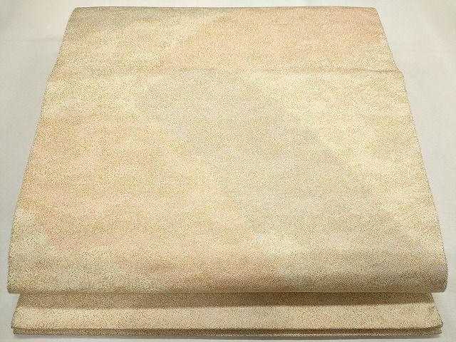 平和屋着物◎全通柄袋帯 砂子綴れ 遠山文 金糸 逸品 CAAG6529ou