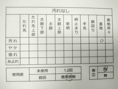 平和屋着物◎太鼓柄袋帯 糸巻き文 金彩 逸品 CAAG6544ou